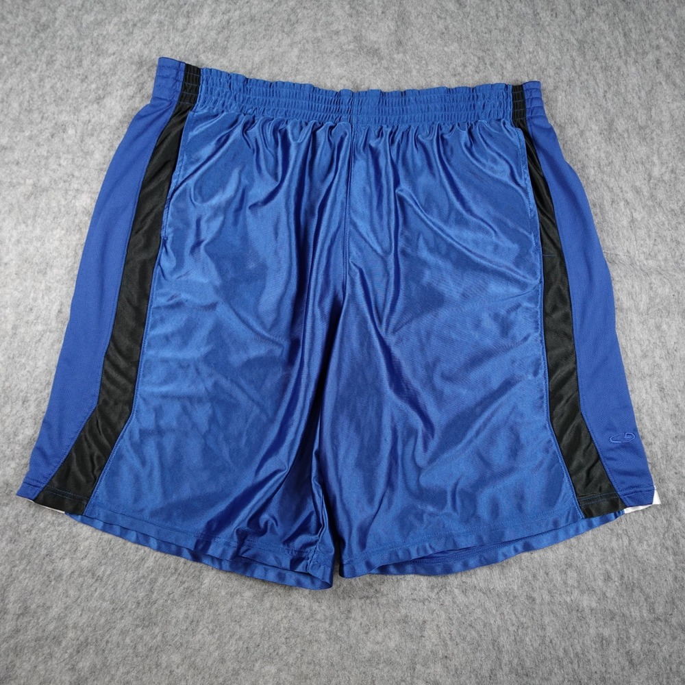 Champion Shorts Mens XXL Blue Mesh Athletic Basketball 10" Athletic Gym Workout